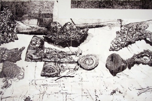 DETAIL Table of Work: a Collaboration (Dawn Clements and Marc Leuthold)