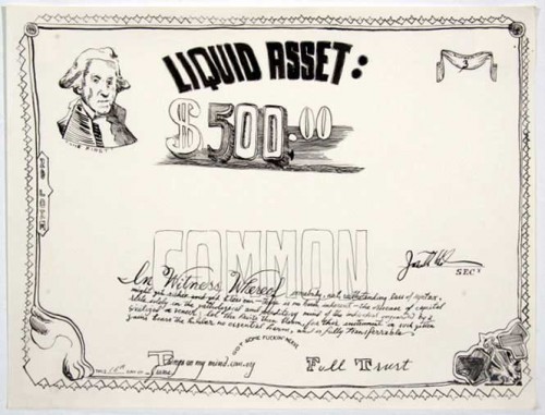 Liquid Asset (Stock Certificate)