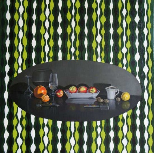 Still Life with Green Stripes